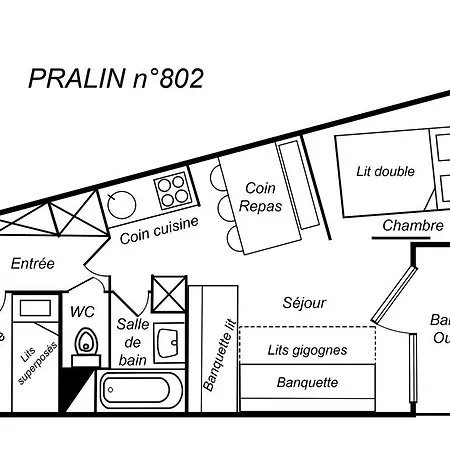 Apartment Pralin *